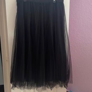 Black Tulle Skirt